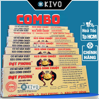  Miếng Keo Dính Chuột Siêu Dính Bẫy Chuột Cống To Lớn ĐẠT PHONG-Tấm Keo Bẫy Chuột-Keo Dán Chuột-KIVO 