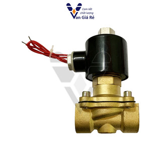 Coil đồng 100%| Van điện từ thường MỞ phi 21 – có điện van đóng, dùng cho nước khí nén dầu, 12V 24V 110V 220V, UWK15