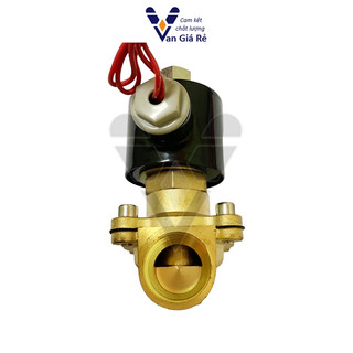 Coil đồng 100%| Van điện từ thường MỞ phi 21 – có điện van đóng, dùng cho nước khí nén dầu, 12V 24V 110V 220V, UWK15