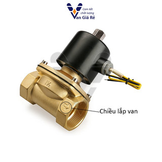 Coil đồng 100%| Van điện từ thường MỞ phi 21 – có điện van đóng, dùng cho nước khí nén dầu, 12V 24V 110V 220V, UWK15