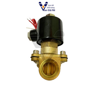 Coil đồng 100%| Van điện từ thường MỞ phi 21 – có điện van đóng, dùng cho nước khí nén dầu, 12V 24V 110V 220V, UWK15