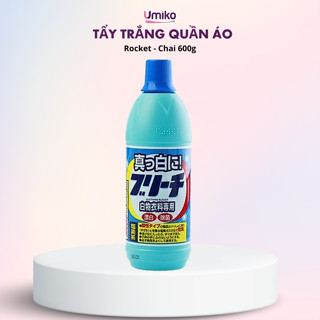  Nước tẩy quần áo Rocket sạch nhanh các vết bẩn nhập khẩu Nhật Bản 600ml - Umiko 