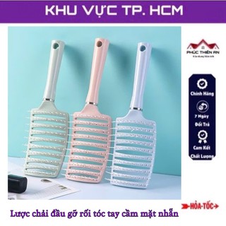 [Tay cầm mặt nhẵn] Lược chải đầu, gỡ rối tóc, massage da đầu, tay cầm mặt trơn - tiện dụng, siêu bền