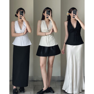  Áo Kiểu Linen Nữ Sát Nách Cổ V Viền Ren Mùa Hè  Samtitclothing MA557 