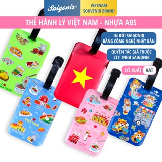 Thẻ Treo Hành Lý Va Li Nhựa Cứng ABS In Hình Cờ Đỏ Sao Vàng Mừng Đại Lễ 2/9 Của Việt Nam