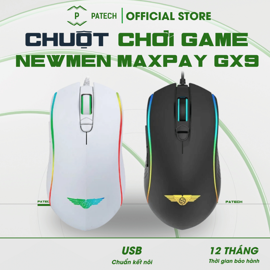 Chuột chơi game chuyên nghiệp Newmen MAXPAY GX9 hàng chính hãng