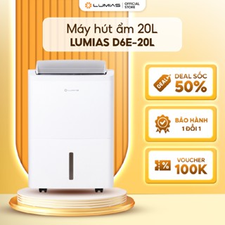 Máy hút ẩm 20L Lumias D6E-20L - 50m² - Công suất 325W - Bộ lọc ion bạc giúp khử khuẩn
