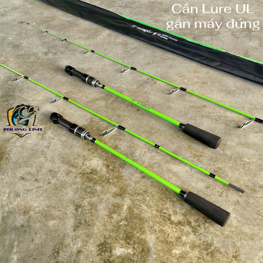 Cần Lure UL Ngọn Carbon Đặc Cắm Gốc- Cần Toro Sarmxat gắn máy đứng