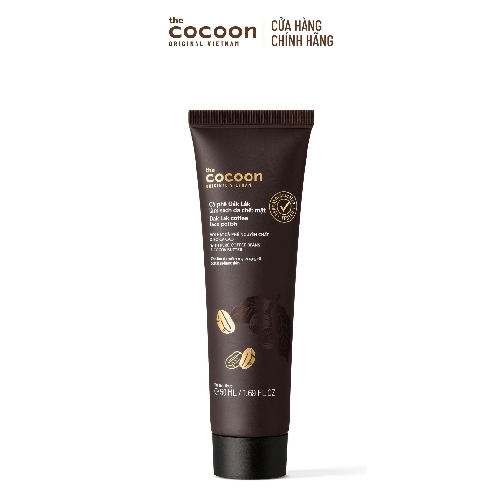 HÀNG TẶNG KHÔNG BÁN - Trial size - Tẩy da chết mặt cà phê Đắk Lắk Cocoon cho làn da mềm mại & rạng rỡ 50ml