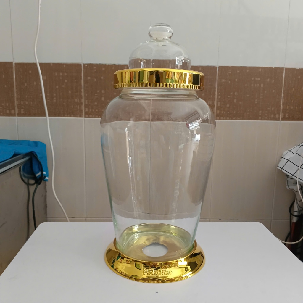 BÌNH NGÂM RƯỢU THUỶ TINH 12 LÍT