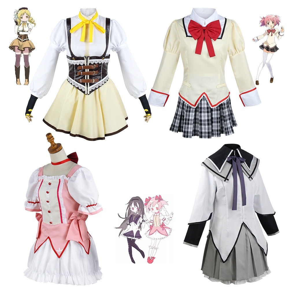 OP01 Kaname Madoka Akemi Homura Cosplay Trang phục Puella Magi Madoka Người lớn Carnival Đồng phục A
