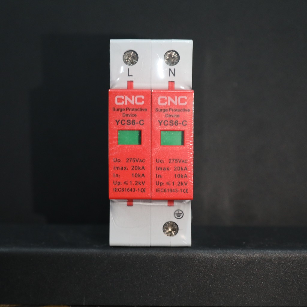 Thiết bị chống sét lan truyền AC SPD 20KA 275V, model YCS6-C 20KA 2P 275V