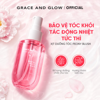   MỚI  Xịt dưỡng tóc Grace and Glow Peony Blush Glycerin hỗ trợ tóc chắc khỏe giảm xù dầu tóc chăm sóc hư tổn 100ml 