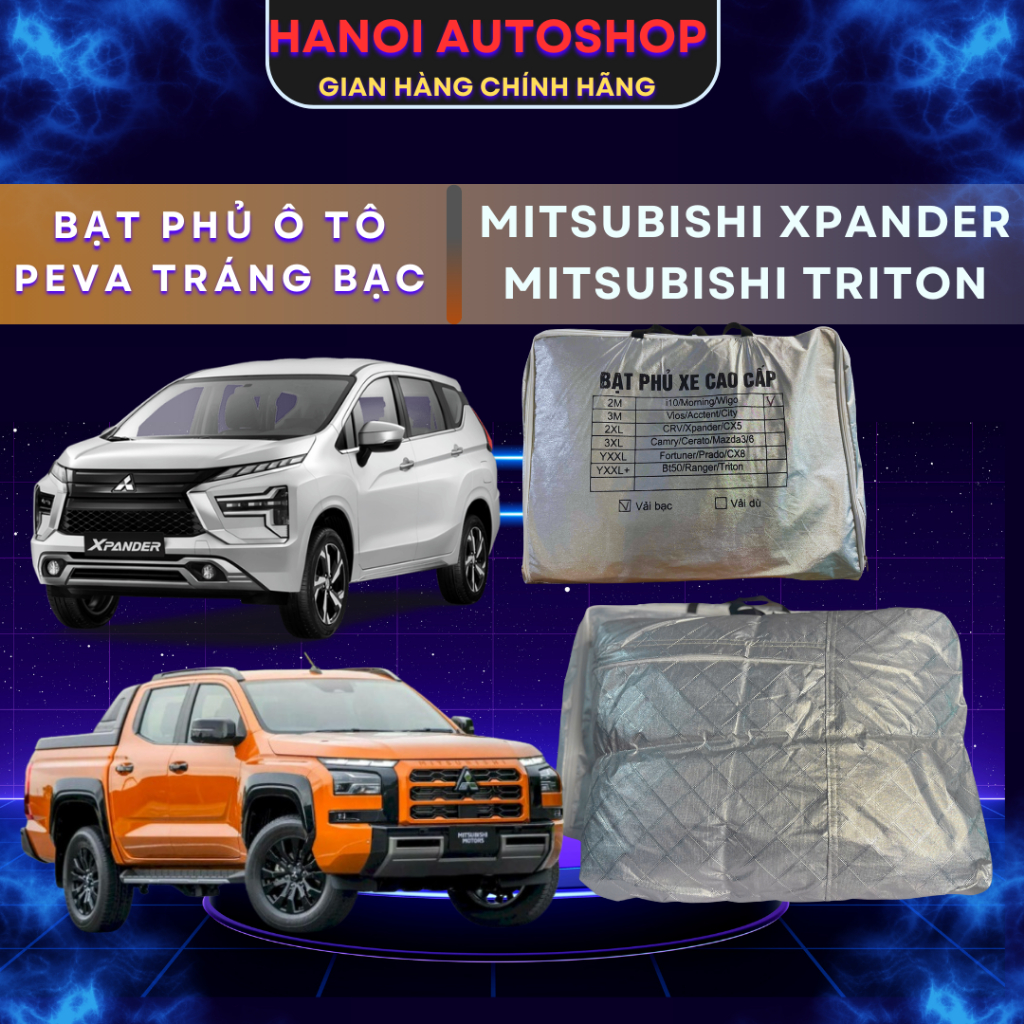 Bạt Phủ Xe Mitsubishi XPANDER Chất Liệu Vải PEVA