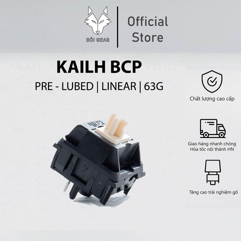 [HỎA TỐC HN - HCM] Công tắc bàn phím cơ | Pack 10 Switch Kailh BCP (Black Cherry Pie)