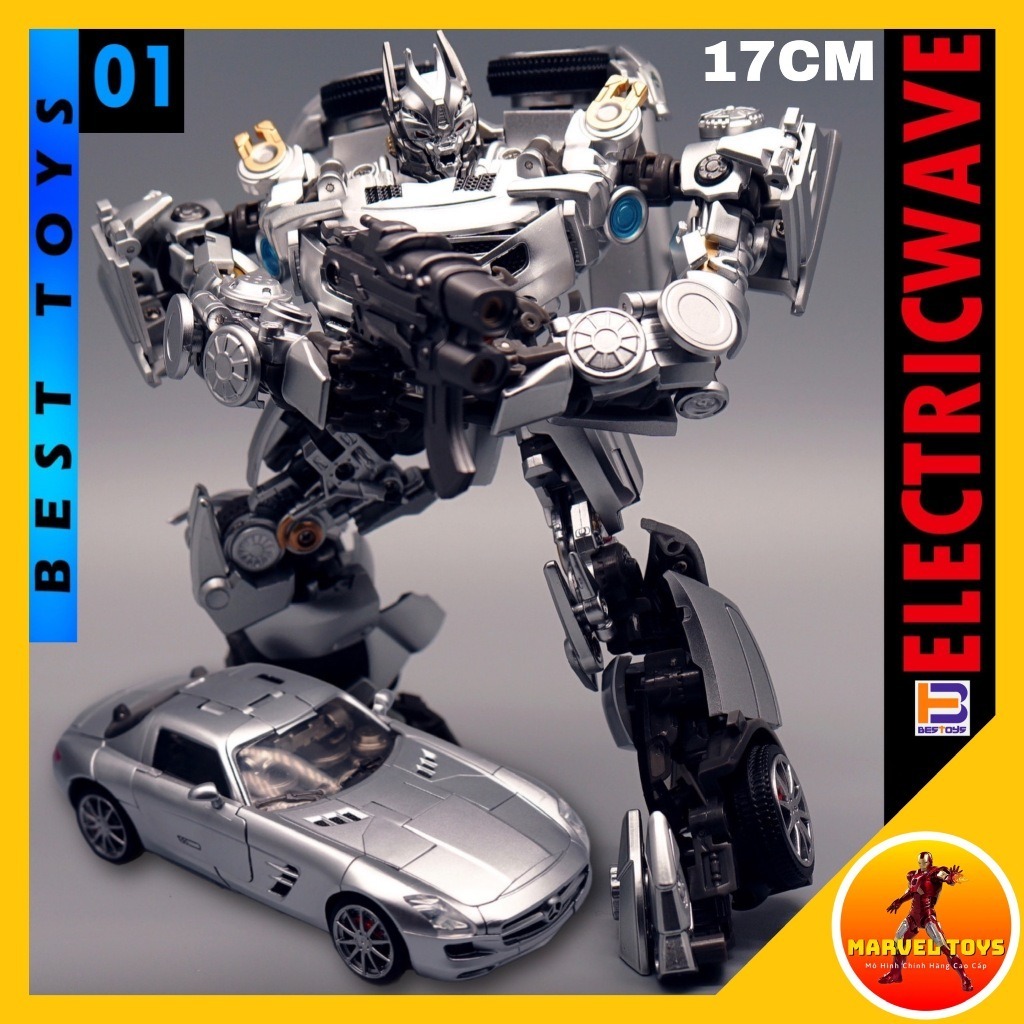 Mô Hình Soundwave Electricwave 17cm BEST TOYS BT-01 BT01 Transformation Robot Biến Hình Xe