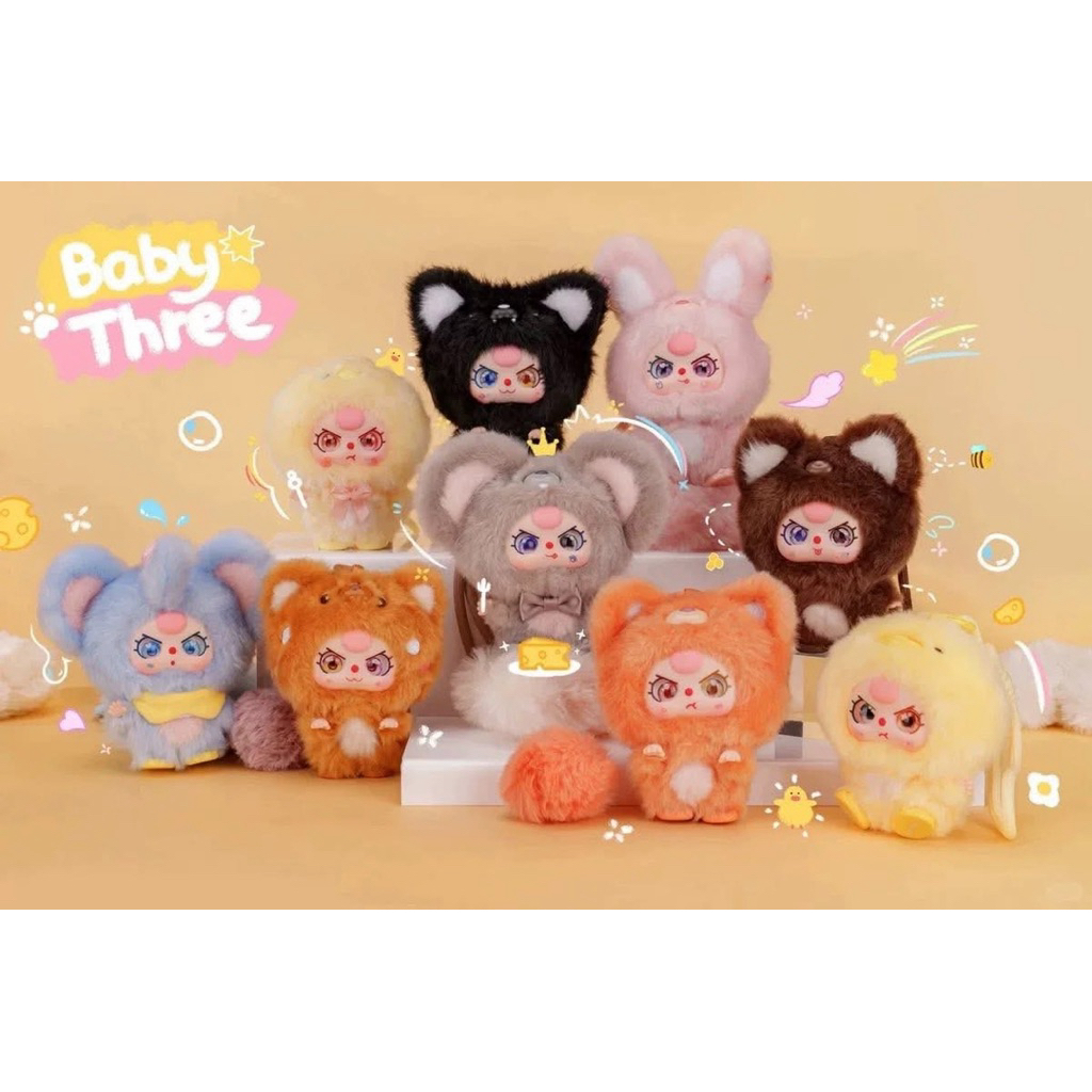 Baby Three Mini Hug ( miniso ) vịt check card chưa xè túi
