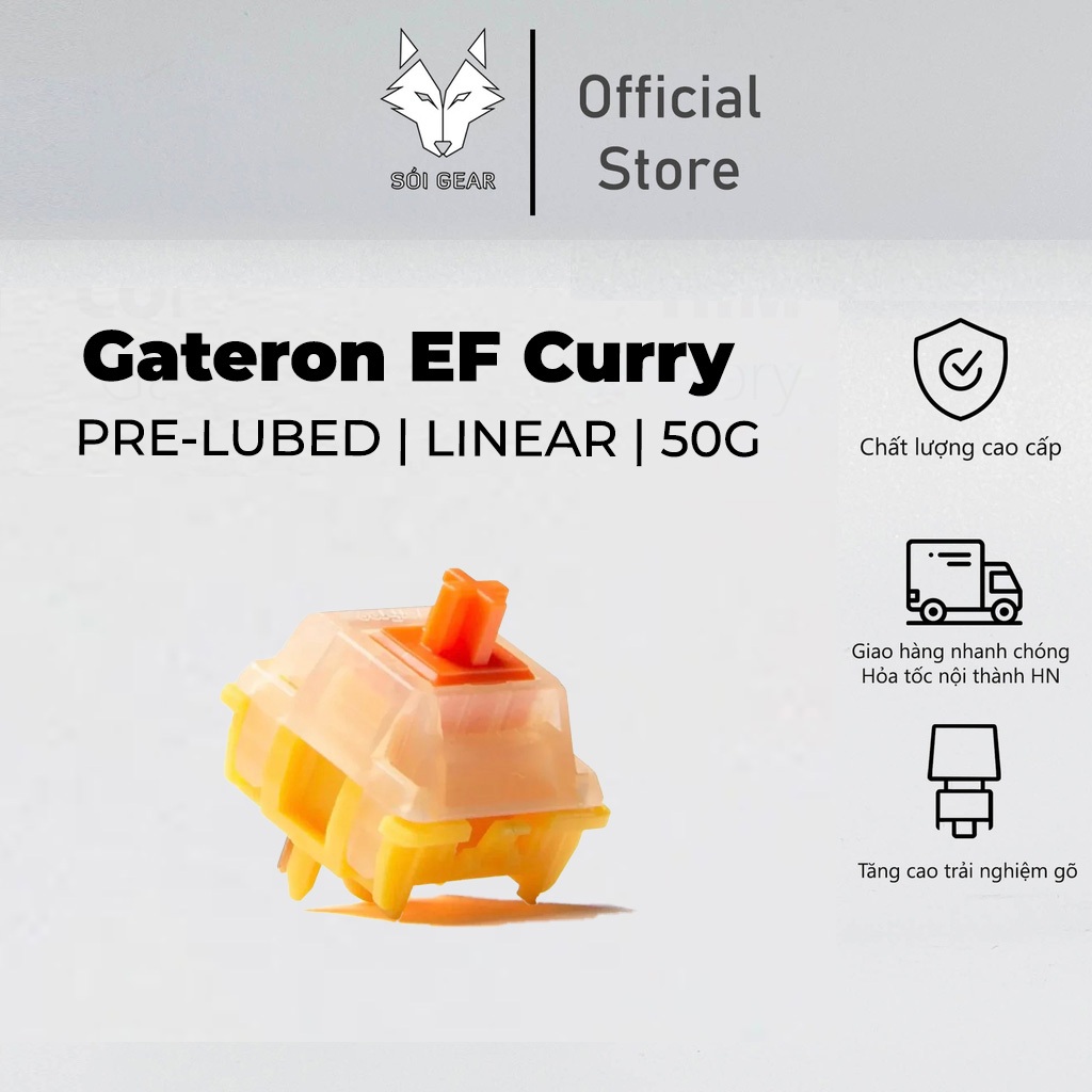 [HỎA TỐC HN - HCM] Công tắc bàn phím cơ | Pack 10 Switch Gateron EF Curry