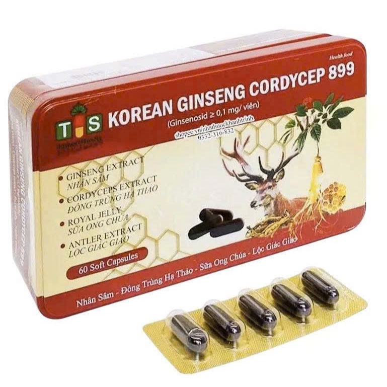 Korean red ginseng gold Giúp bồi bổ cơ thể, ăn ngủ ngon, cho người suy nhược cơ thể Korean Ginseng C