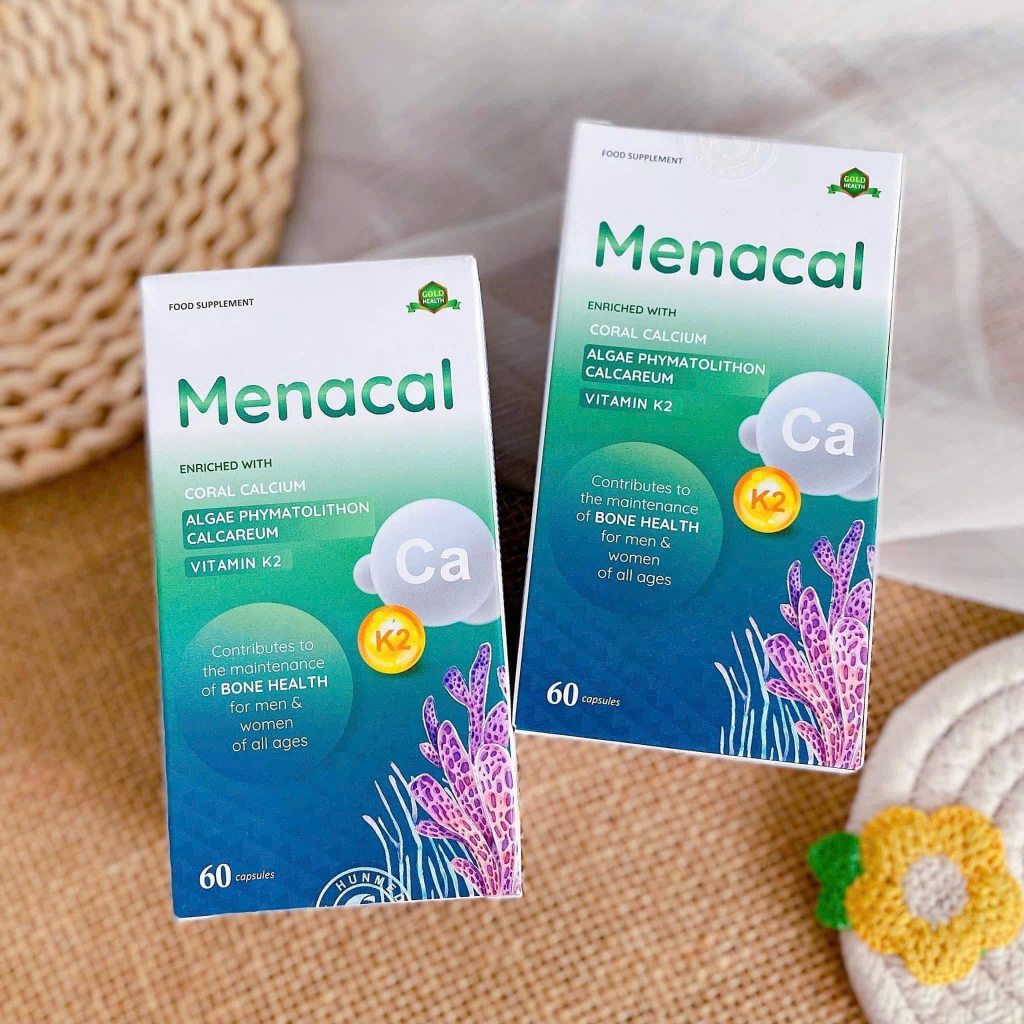 Menacal viên uống bổ sung canxi, ngăn ngừa loãng xương hộp 60 viên