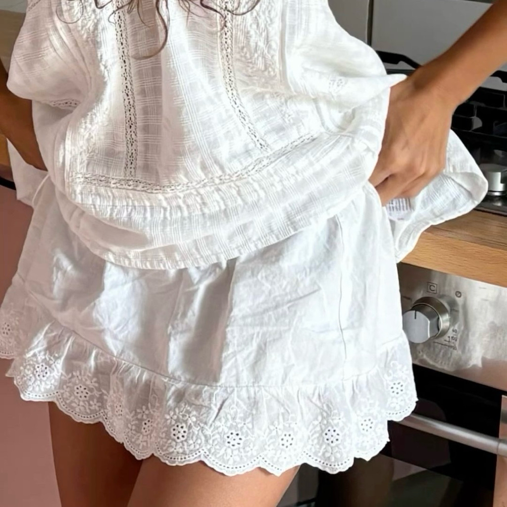 LACE SKIRT - Chân váy ren dáng ngắn tiểu thư (đọc kĩ kích thước trong phần mô tả) | BigBuy360 - bigbuy360.vn