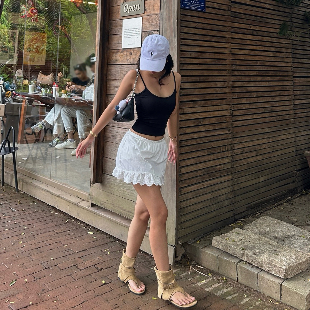 LACE SKIRT - Chân váy ren dáng ngắn tiểu thư (đọc kĩ kích thước trong phần mô tả) | BigBuy360 - bigbuy360.vn