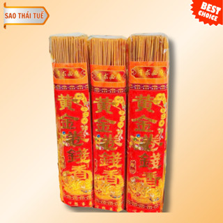  Nhang Thần Tài Nhang Cuốn Tàn Vàng bó 3 tấc 4 tấc vượng lộc 