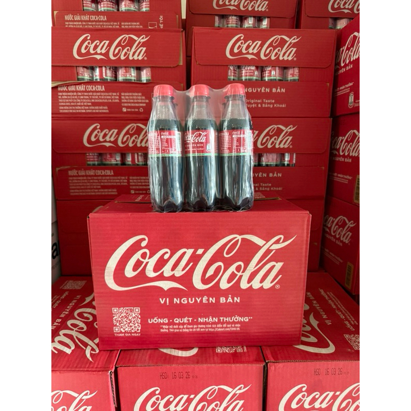 COCA COLA 300ML - ĐỒ UỐNG COCA COLA - COKE/SPRITE/FANTA ORANGE/FANTA GREEN CREAM PET 300ML x 24