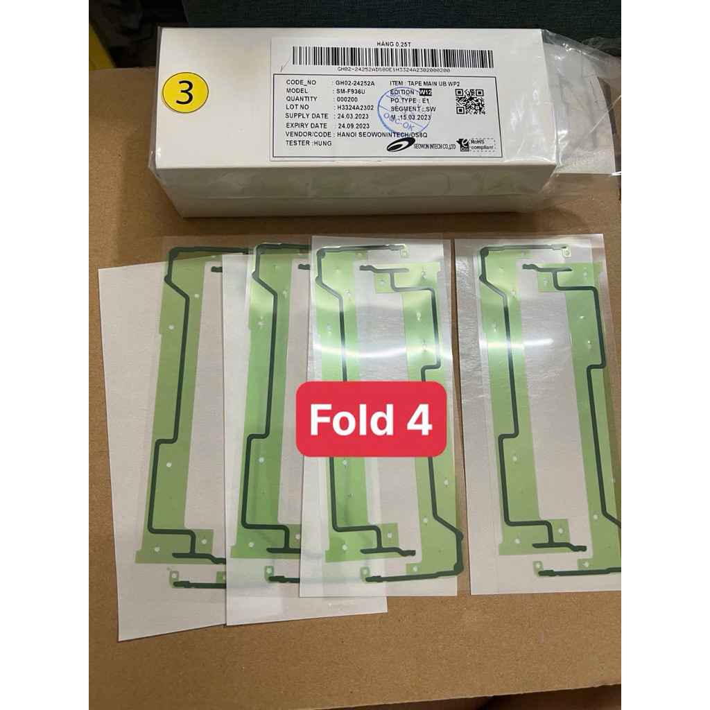 Tape dán màn hình Fold 4 zin