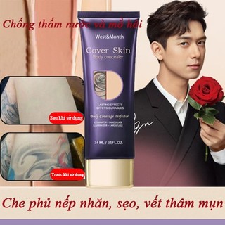  kem che khuyết điểm😋Che phủ hình xăm sẹo và vết thâm mụn,Chống thấm nước và mồ hôi,Phù hợp với mọi loại da 