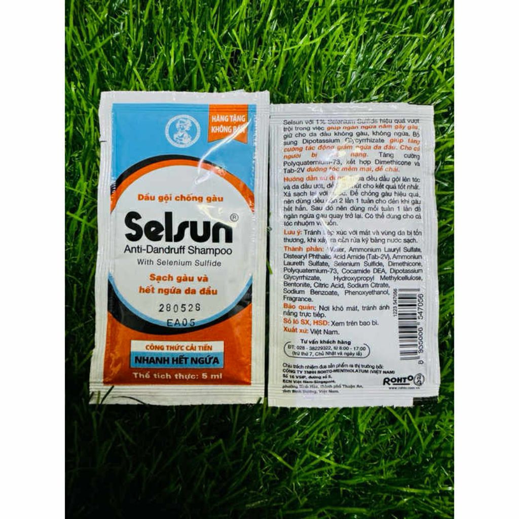 [Date 2029] COMBO 10/20 GÓI DẦU GỘI SẠCH GÀU GIẢM NGỨA SELSUN (HKM)