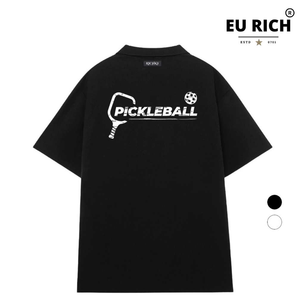 Áo Thun Có Cổ Polo Eu Rich Premium Tee Pickleball Champion Edition