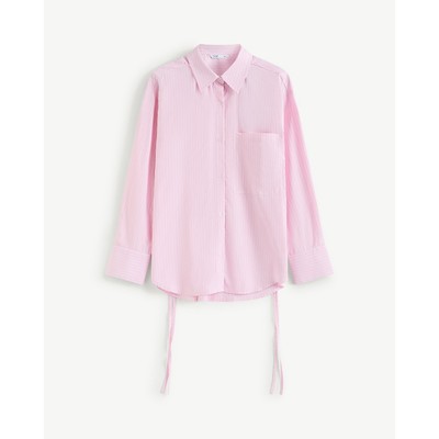 Áo Sơ Mi Tay Dài Nữ Kẻ Sọc Form Loose - Routine 10F25SHLW008