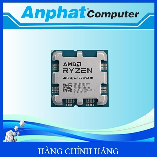 Bộ vi xử lý AMD Ryzen 7 7800X3D TRAY ( 4.2GHz Boost 5.0GHz / 8 nhân 16 luồng / 104MB / AM5) – Hàng C