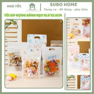 Set 20-50 Túi Ziplock Đựng Bánh Kẹo Cookie Quà Tặng Lễ Tết Giáng Sinh Tiệc Sinh Nhật Cho Các Bé Dễ Thương Nhỏ Xinh