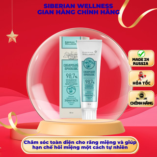  Kem đánh răng thảo dược Siberian Wellness giúp hạn chế hôi miệng chăm sóc răng miệng toàn diện - Tuýt 75 ml 