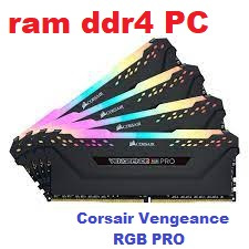 ram ddr4 PC 8gb và 16gb Corsair Vengeance RGB PRO  tản nhiệt buss 3200 / 3600 / 4000 ....như hình