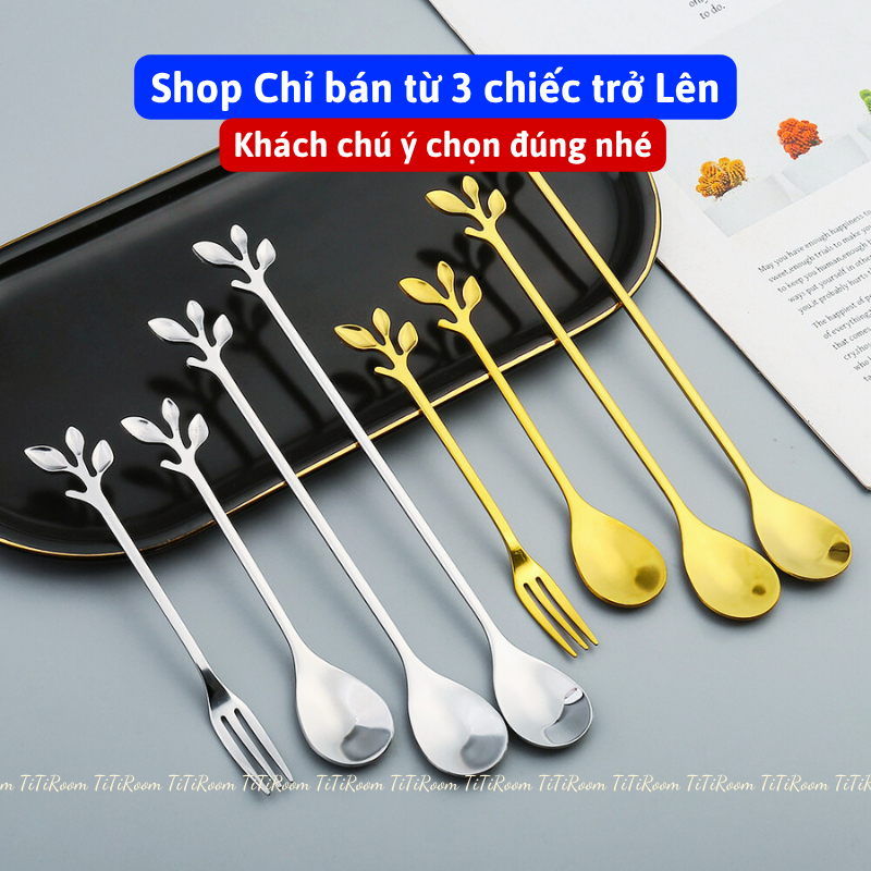 Thìa cafe inox (Combo 3-10 cái ) pha cà phê cao cấp sang chảnh Muỗng pha trà