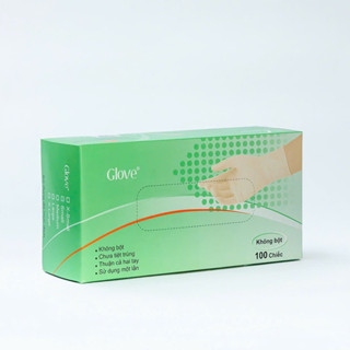   Hộp 100 Chiếc  Găng Tay Cao Su Y Tế Găng tay y tế có bột không bột | Găng tay cao su không bột có bột 