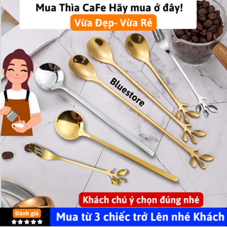 Thìa, muỗng cafe inox (3-10 cái) cao cấp cute sang chảnh pha trà sinh tố