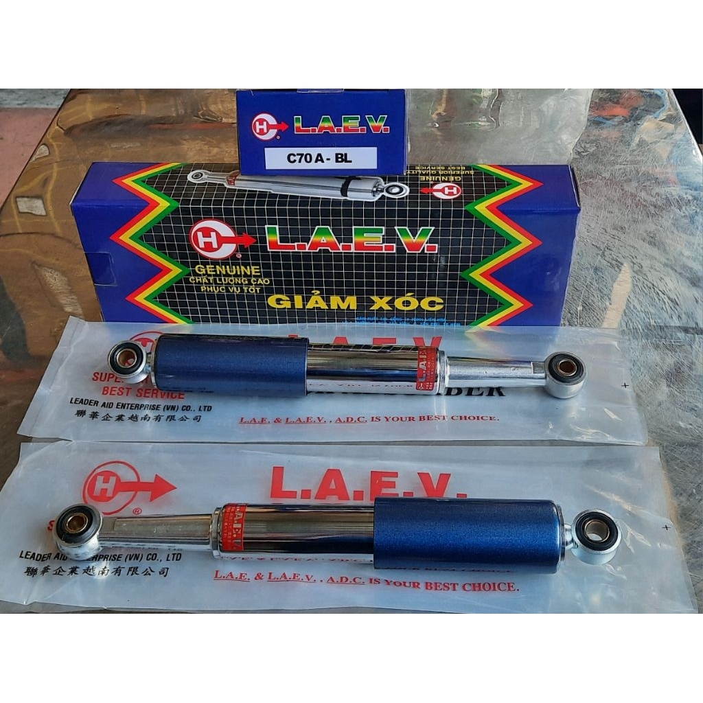 Phuộc Sau - Cub 90 Hiệu LAE [ 1 cặp ] 33cm
