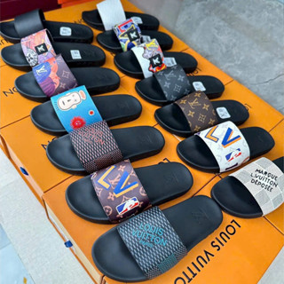 Dép nam quai ngang da PU cao cấp, đế mềm chống trượt