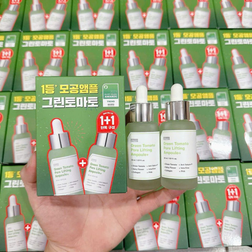 Serum Cà Chua Xanh SUNGBOON EDITOR GREEN TOMATO PORE LIFTING/ PORE ZERO AMPOULE+