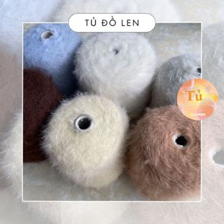  Len mi lông ngắn dùng chập để đan móc mũ túi phụ kiện khác... 