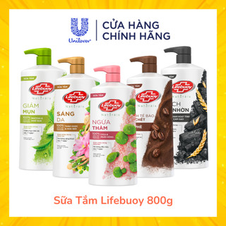  Sữa Tắm Lifebuoy 800g - Detox Và Sạch Sâu Khỏi Bụi Mịn PM2.5 - 100% Từ Thiên Nhiên - Hàng Chính Hãng 