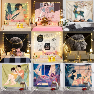  Tranh Vải Decor Trang Trí 50 Mẫu Hot Thảm Treo Trang Trí Tường Phòng Tặng Kèm Đèn Led 