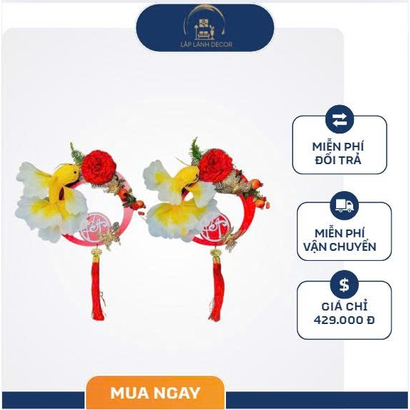 Phụ kiện decor cá xốp kim tuyến của lấp lánh decor