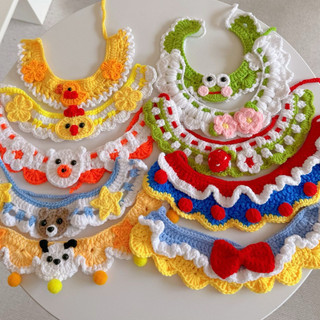Yếm len handmade xinh cho chó mèo , yếm len xinh handmade cho thú cưng