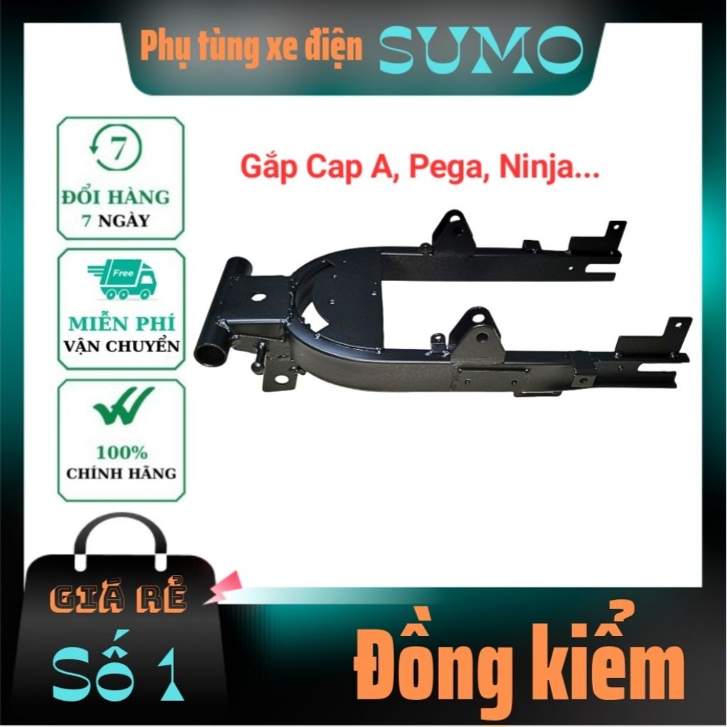 Gắp xe điện Cap A, Pega, Ninja, BK Bike, càng xe điện Cap A, Pega, Ninja, BK Bike có tai bắt để chân, ốp càng
