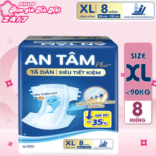 Bỉm già An Tâm XL8 và M8 L8 siêu thấm Có vách chống tràn  #caryn #antam #bỉm antam #phudat #tagiaantam #bim già